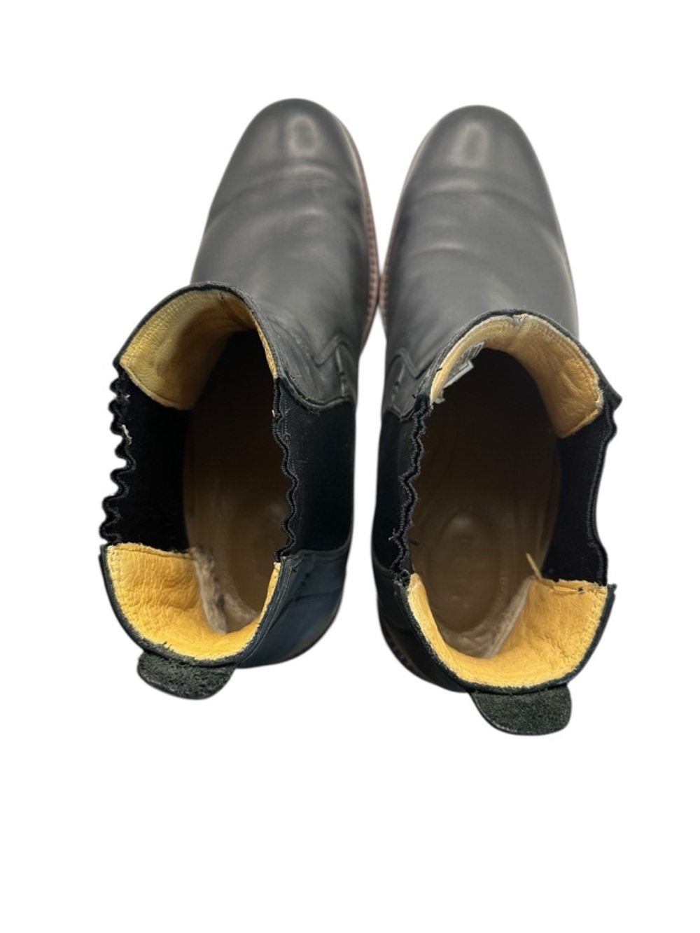 UGG Stevenson Chelsea Boots Mens 11.5 Black Leather Slip On Ankle Dress Casual - Picture 6 of 10